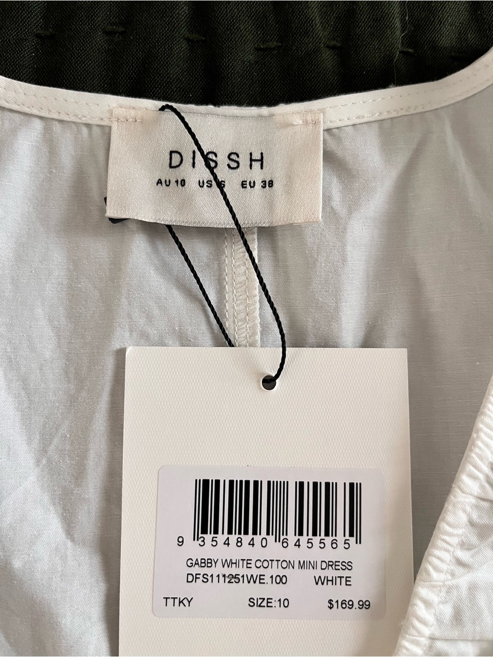 Dissh Gabby White Oversized Cotton Mini Dress - Picture 7 of 11